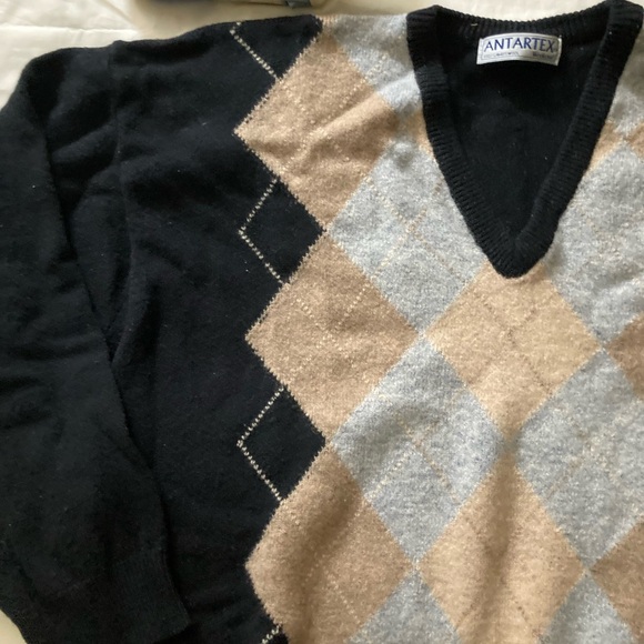 Men's 100% LAMBSWOOL Argyle Sweater NWOT - Picture 3 of 5